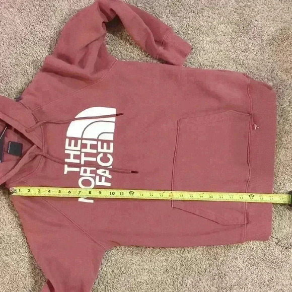 The North Face burgundy hoodie, medium - Picture 7 of 8